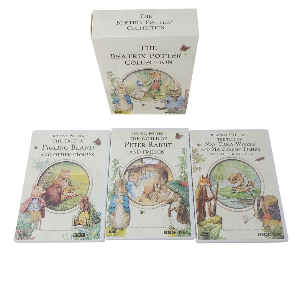 The Beatrix Potter Collection 3 DVD Set 9 Stories BBC Animated Children's Films